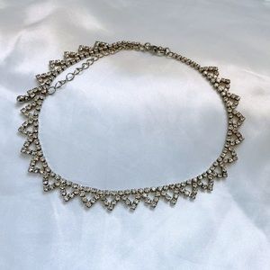 Silver Rhinestones Necklace
